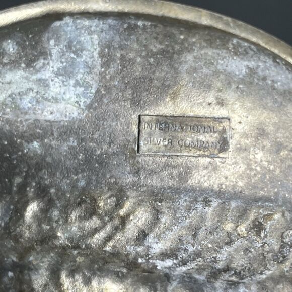 Vintage Santa Claus Candy Dish International Siler Company Silver Plated - Picture 8 of 11